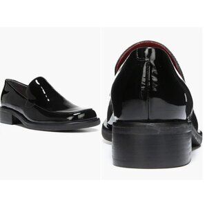 NEW Franco Sarto Bocca Black Patent Leather Loafer/Sz. 9.5M